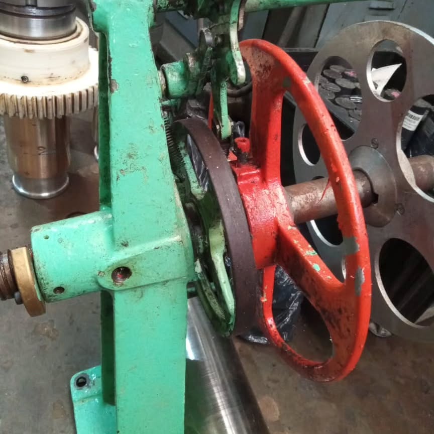 Porta bobina antes de la reparación