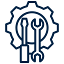 Icono Overhauling y reparaciones, Restauracion de maquinaria industrial